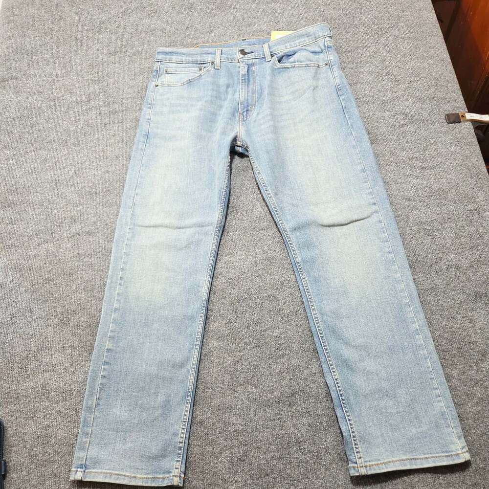Levi's 506 Comfort Straight Light Wash Denim Jeans Mens W36 L30